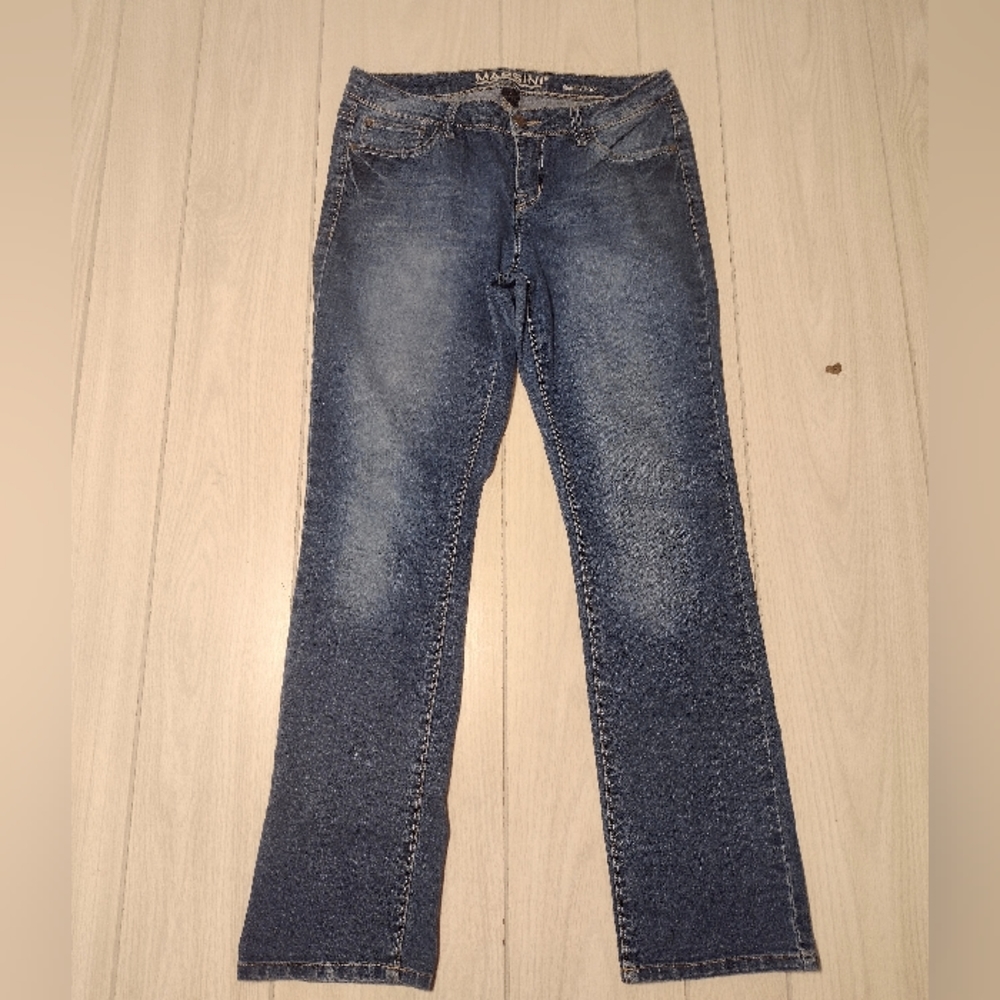 Women's Massini Denim Jeans Barley Boot Pockets Boot Size 10